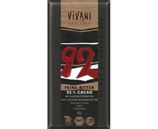 Vivani Dark Chocolate - 92% Cocoa [80g x 10] Vivani