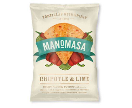 Manomasa Tortilla Chips - Chipotle & Lime [160g x 10] Manomasa