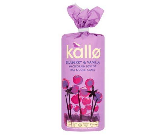 Kallo Jumbo Corn & Rice Cake Blueberry Van [120g x 6] Kallo