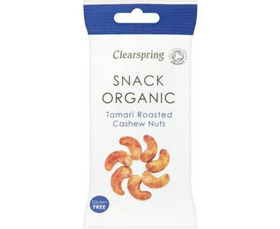 Clearspring Roasted Tamari Cashew Nut Snack [30g] Clearspring
