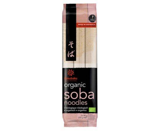 Hakubaku Japanese Soba Noodles - Organic [270g x 8] Hakubaku