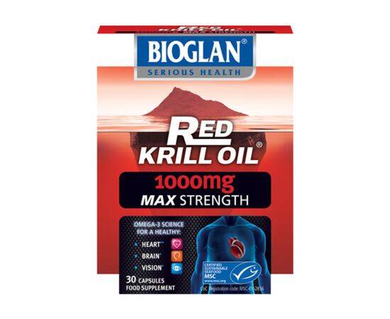 Bioglan Red Krill Oil 1000mg Caps - Dbl Strength [30s] Bioglan