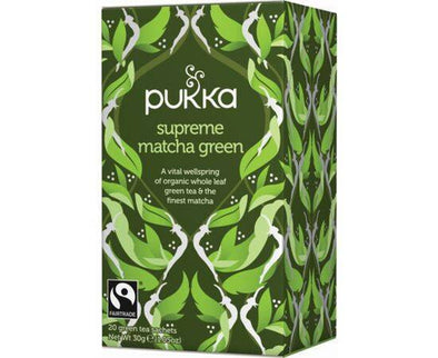 Pukka Supreme Green Matcha WWF Tea [20 Bags] Pukka
