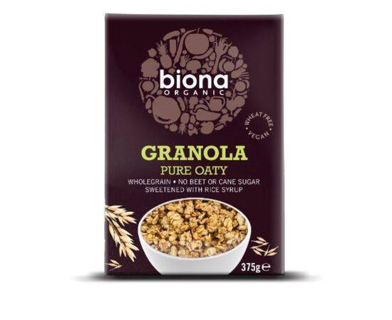 Biona Pure Oaty Granola - No Added Sugar [375g] Biona