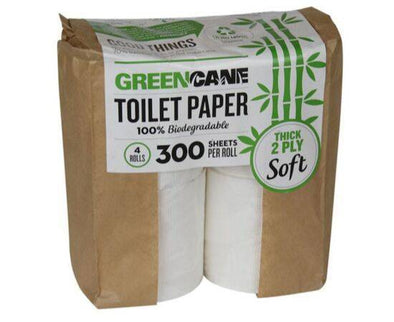 Greencane/P 2 Ply Toilet Paper(300 Sheets) [4 Pack] Greencane Paper