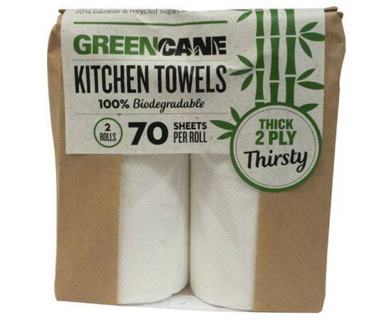 Greencane/P 2 Ply Kitchen Towels(80 Sheets) [2 Pack] Greencane Paper
