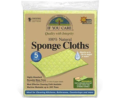 If You Care Cellul/CottonNat Sponge Cloths [5 Pack] If You Care