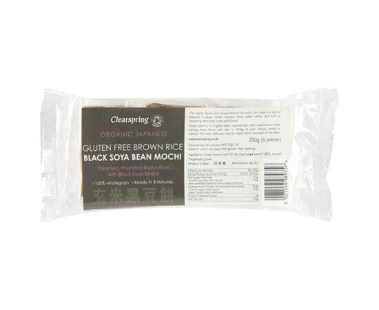Clearspring Jap Brown Rice Mochi Black Soybean [250g] Clearspring