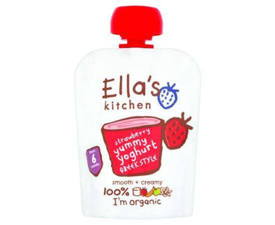 Ellas/K Greek Yoghurt & Strawberry 6m+ [90g x 6] Ellas Kitchen