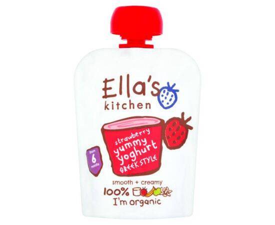 Ellas/K Greek Yoghurt & Strawberry 6m+ [90g x 6] Ellas Kitchen