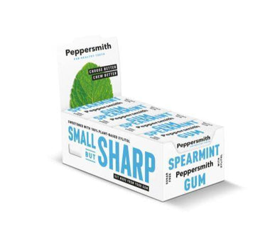 Peppersmith Xylitol Spearmint Gum [15g x 12] Peppersmith