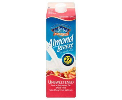 Almond Breeze UnsweetenedDrink [1Ltr x 8] Almond Breeze