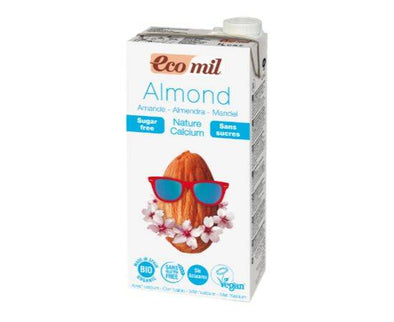 Ecomil Almond Calcium - No Added Sugar [1Ltr x 6] Ecomil