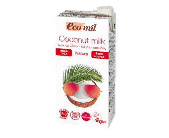 Ecomil Coconut Milk - No Added Sugar [1Ltr x 6] Ecomil