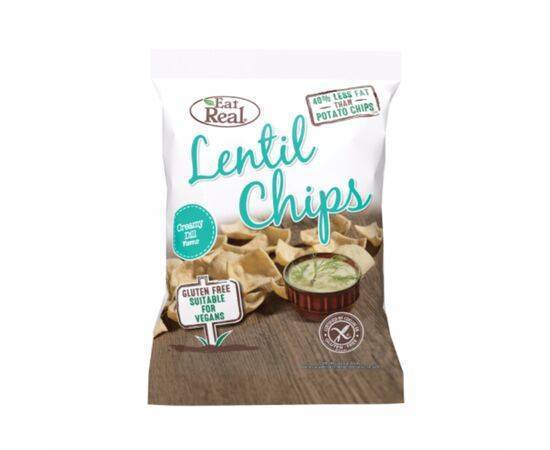 Eat Real Lentil Creamy Dill Chips [40g x 12] Eat Real