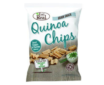 Eat Real Quinoa Cream & Chive Chips [30g x 12] Eat Real