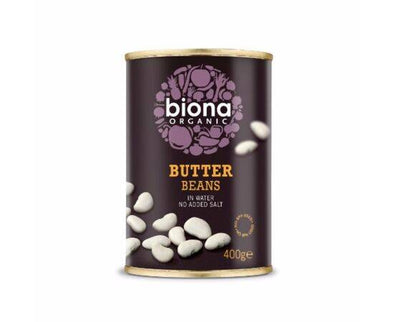 Biona Butter Beans [400g x 6] Biona