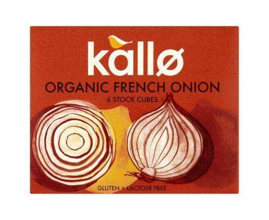 Kallo French Onion Stock Cubes - Organic [66g x 15] Kallo