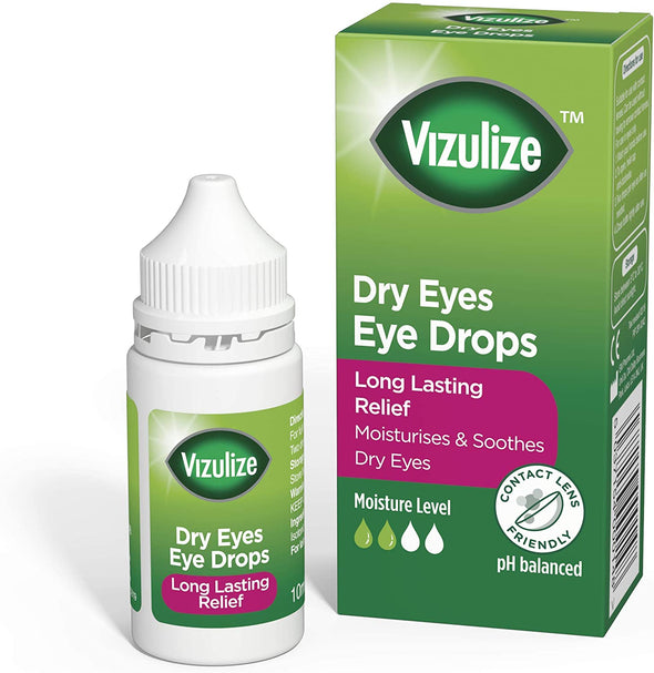Vizulize Dry Eye Drops for Dry Irritated & Uncomfortable Eyes 10ml