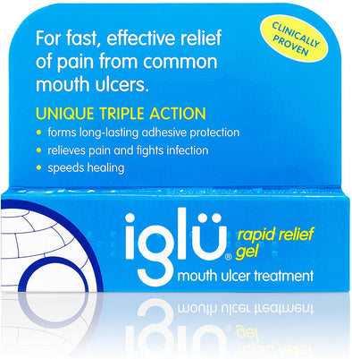Iglu Rapid Relief Gel Mouth Ulcer Treatment to Relieve Pain  8g