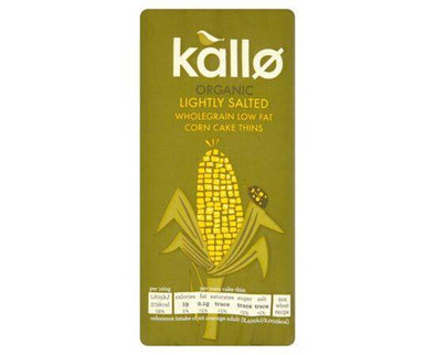 Kallo Wholegrain Corn Cakes - Org Lightly Salted [130g] Kallo
