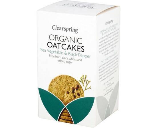 Clearspring Sea Veg BlackPep Oatcakes Org [200g] Clearspring