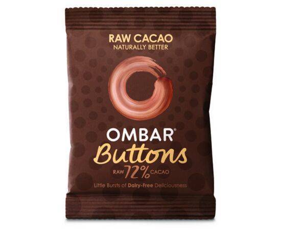 Ombar Dark 72% Raw Chocolate Buttons [25g x 15]