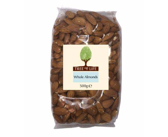 Tree Of Life Almonds - Whole [500g x 6] Tree Of Life
