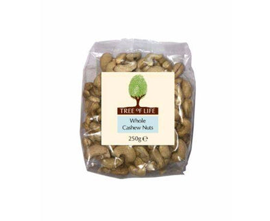 Tree Of Life Cashew Nuts - Whole [250g x 6] Tree Of Life