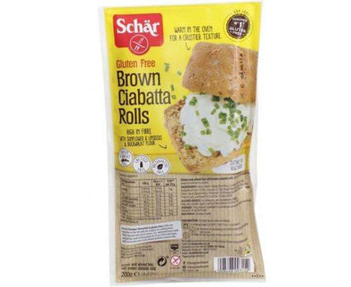 Schar Brown Ciabatta Rolls [200g] Schar