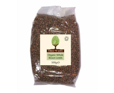 Tree Of Life Organic Whole Brown Lentils [500g x 6] Tree Of Life