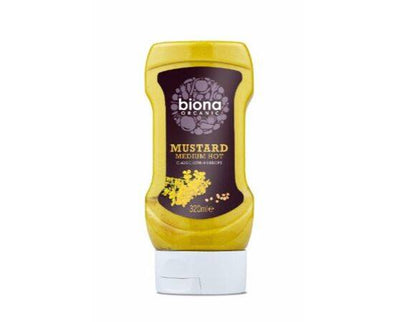 Biona Org Med Hot Squeezy Mustard [320ml] Biona