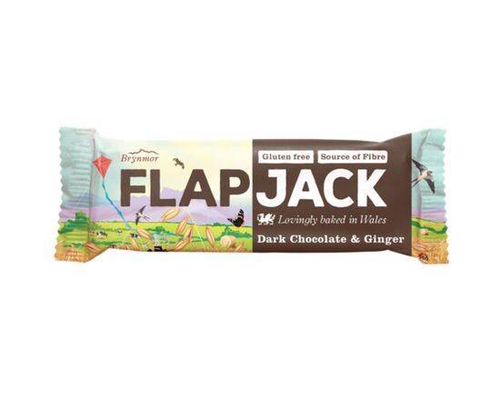 Wholebake GF Dark Choc Ginger Flapjack [80g x 20] Wholebake