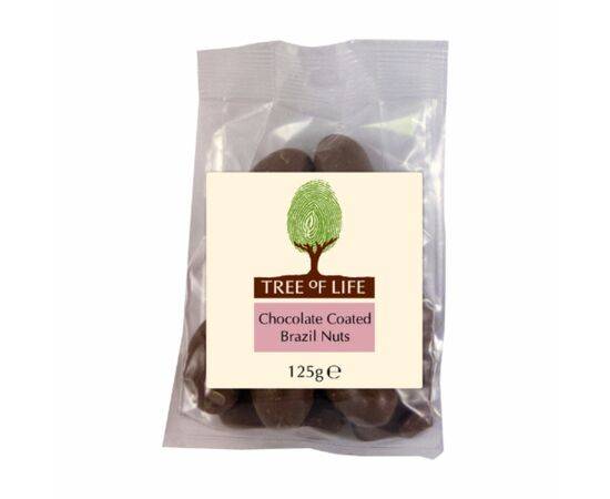 Tree Of Life Brazil Nuts - Chocolate Coated [125g x 6] Tree Of Life