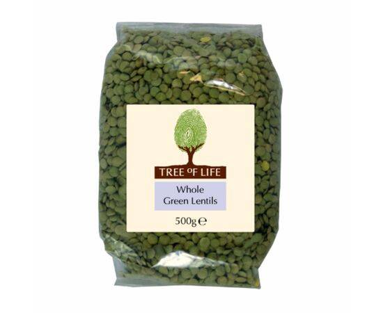 Tree Of Life Lentils - Whole Green [500g x 6] Tree Of Life