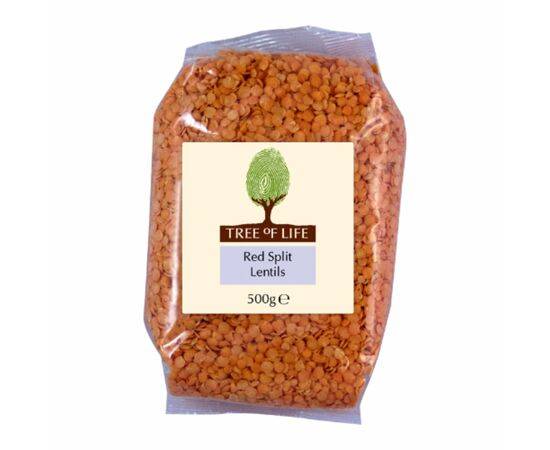 Tree Of Life Lentils - Split Red [500g x 6] Tree Of Life