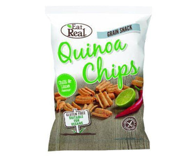 Eat Real Quinoa Chilli &Lime Chips [80g x 10]