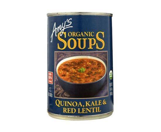 Amys Organic Quinoa Kale& Red Lentil Soup [408g x 6] Amys