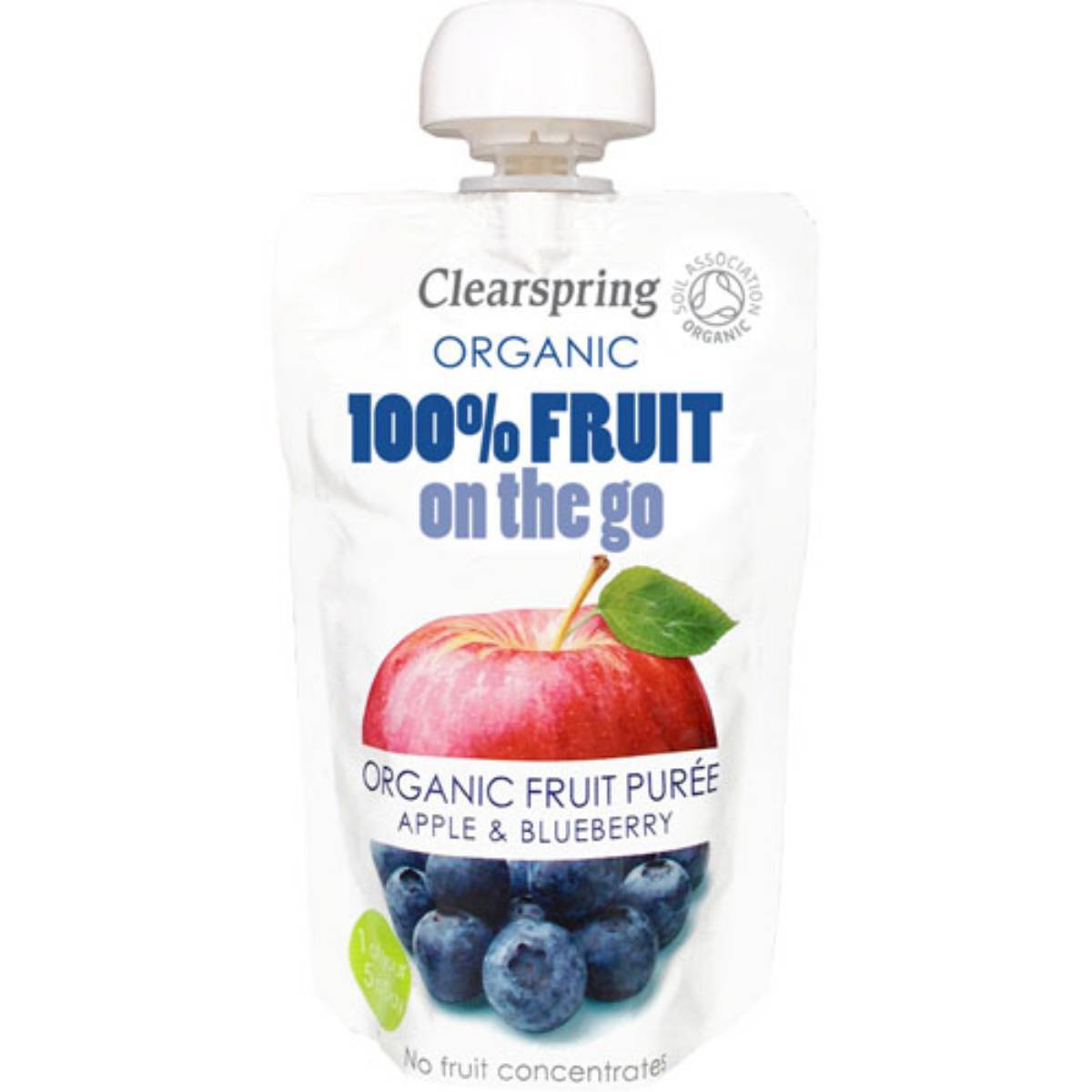 Clearspring Organic Fruit On The Go - Apple & Blueberry 120g x 8