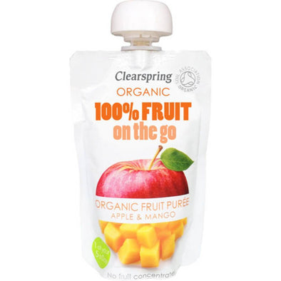 Clearspring Organic Fruit On The Go - Apple & Mango 120g x 8