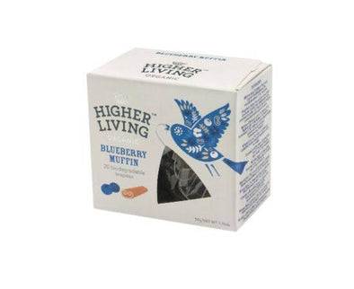 Higher Living BlueberryMuffin Teapees [20 Bags] Higher Living