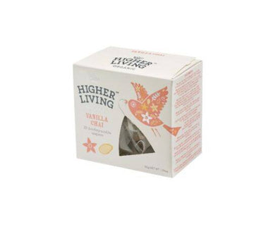 Higher Living Vanilla Chai Teapees [20 Bags] Higher Living