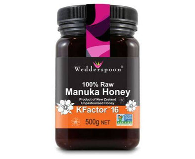 Wedderspoon Raw K Factor16 Manuka Honey [500g] Wedderspoon