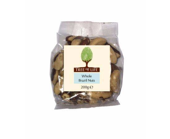Tree Of Life Brazil Nuts - Whole [200g x 6] Mintons Nuts