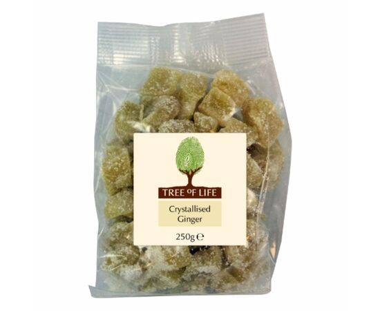 Tree Of Life Ginger - Crystallised [250g x 6] Tree Of Life