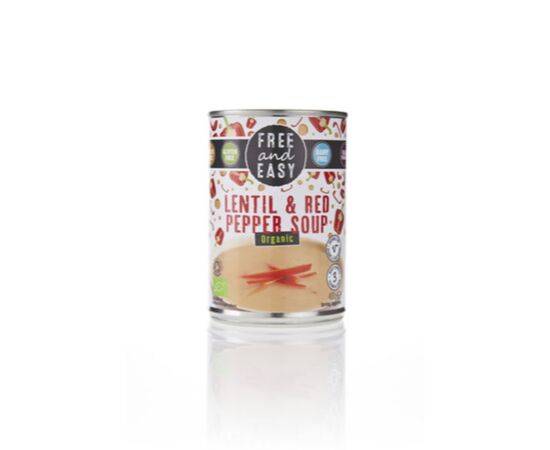 Free & Easy Lentil & RedPepper Soup [400g x 6] Free &