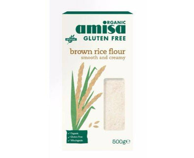 Amisa GF Org Fine BrownRice Flour [500g] Amisa