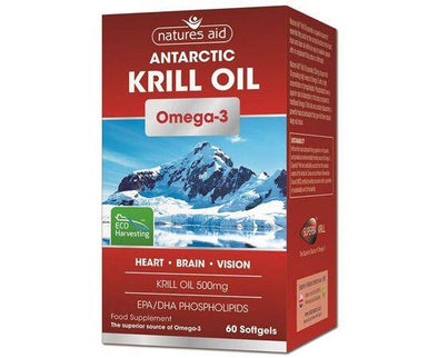 Natures Aid Krill Oil 500mg (Superba) Caps [60s] Natures Aid