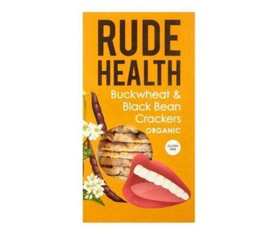 Rude/H Org Buck/w BlackBean Crackers GF [120g x 5] Rude Health