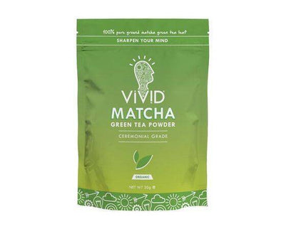 Vivid Org Ceremonial Matcha Green Tea Powder [30g] Vivid